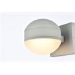 Living District Raine 1-Light Aluminum LED Wall Sconce in Silver Finish