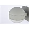 Living District Raine 1-Light Aluminum LED Wall Sconce in Silver Finish