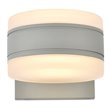 Living District Raine 1-Light Modern Aluminum LED Wall Sconce in Silver