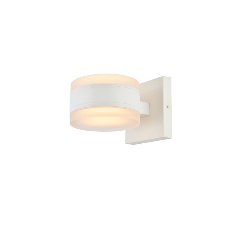 Living District Raine 1-Light Modern Aluminum LED Wall Sconce in White