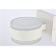 Living District Raine 1-Light Modern Aluminum LED Wall Sconce in White