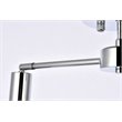 Living District Zane 2-Light Mid-Century Metal Flush Mount in Chrome