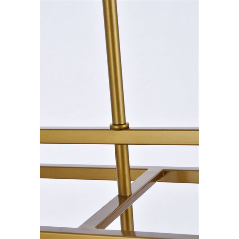 Living District Voir 3-Light Mid-Century Metal Pendant in Brass