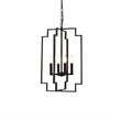 Living District Rosenfeld 4-Light Mid-Century Metal Pendant in Black
