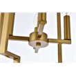 Living District Rosenfeld 4-Light Mid-Century Metal Pendant in Brass