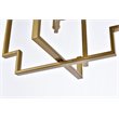 Living District Rosenfeld 4-Light Mid-Century Metal Pendant in Brass