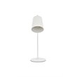Living District Leroy 1-Light Modern Metal Table Lamp in White
