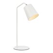 Living District Leroy 1-Light Modern Metal Table Lamp in White