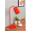 Living District Leroy 1-Light Modern Metal Table Lamp in Red