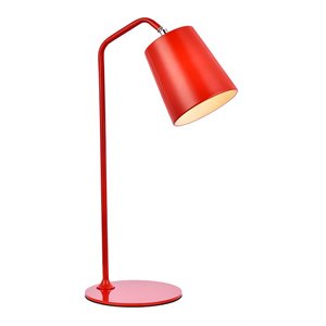 Living District Leroy 1-Light Modern Metal Table Lamp in Red