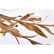 Living District Priscilla 4-Light Mid-Century Metal Flush Mount in Gold Leaf