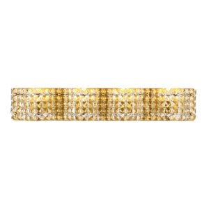 Living District Ollie 4-Light Metal and Crystal Wall Sconce in Brass and Clear