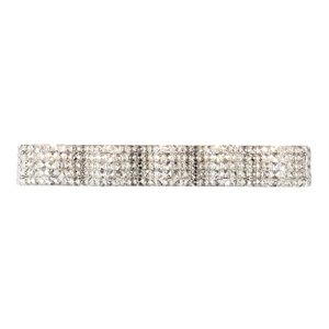 Living District Ollie 5-Light Metal and Crystal Wall Sconce in Chrome and Clear