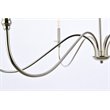 Living District Rohan 6-Light Transitional Metal Chandelier in Nickel