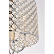 Living District Elise 4-Light Transitional Metal Flush Mount in Chrome Finish