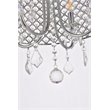 Living District Elise 4-Light Transitional Metal Flush Mount in Chrome Finish