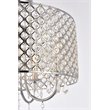 Living District Elise 4-Light Transitional Metal Flush Mount in Chrome Finish