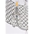Living District Elise 4-Light Transitional Metal Flush Mount in Chrome Finish