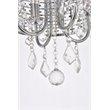 Living District Elise 4-Light Transitional Style Metal Flush Mount in Chrome