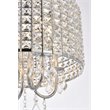 Living District Elise 4-Light Transitional Style Metal Flush Mount in Chrome