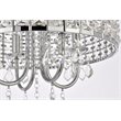 Living District Elise 4-Light Transitional Style Metal Flush Mount in Chrome