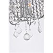 Living District Elise 4-Light Transitional Metal Flush Mount in Chrome