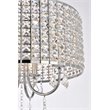 Living District Elise 4-Light Transitional Metal Flush Mount in Chrome