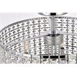 Living District Elise 4-Light Transitional Metal Flush Mount in Chrome