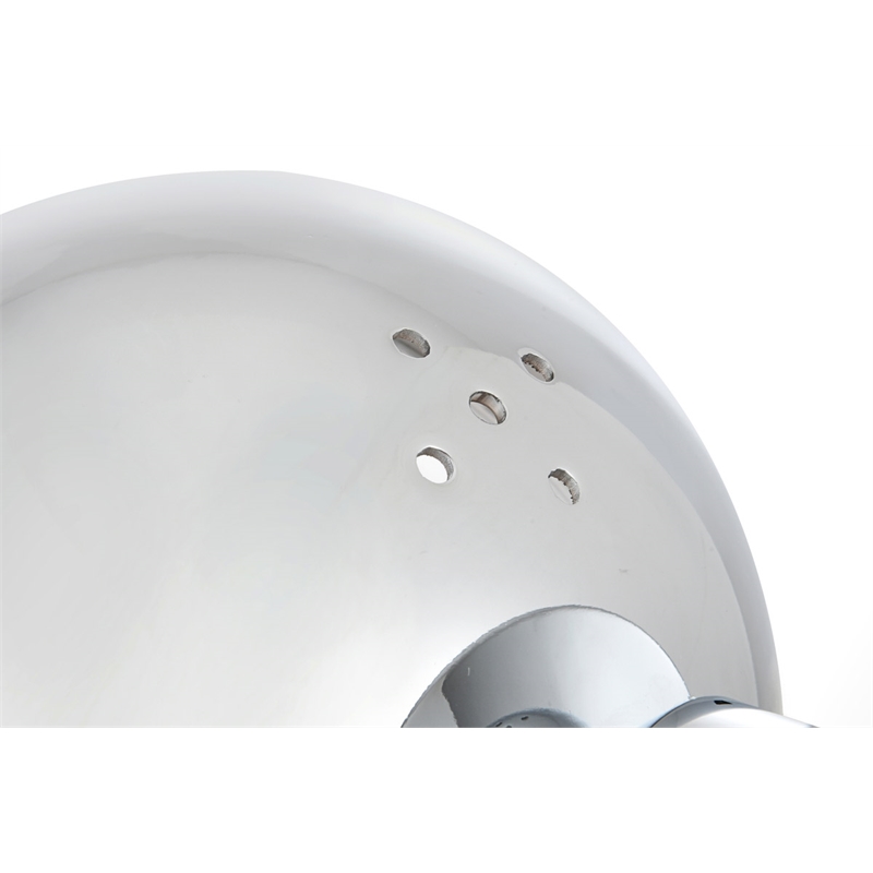 Living District Majesty 3-Light Metal Bath Sconce in Chrome/Frosted White