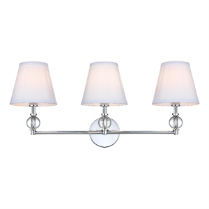 Living District Bethany 27&quot Wall Sconce In Chrome