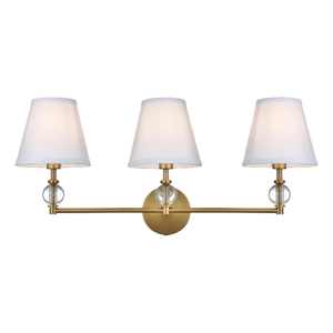 Living District Bethany 27&quot Wall Sconce In Satin Gold