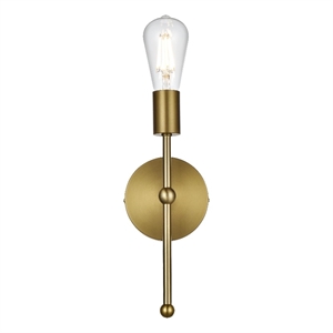 Living District Keely 4.5&quot Wall Sconce In Satin Gold