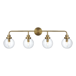 Living District Hanson 37&quot Wall Sconce In Satin Gold