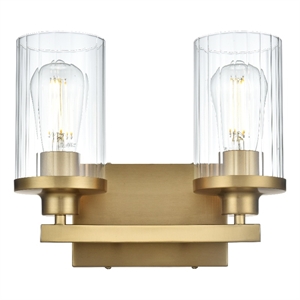 Living District Thane 11.5&quot Wall Sconce In Satin Gold