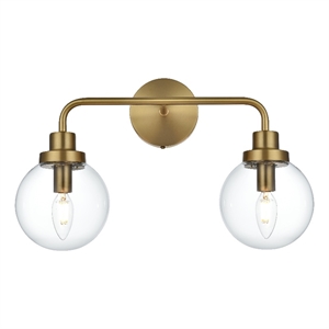Living District Hanson 19&quot Wall Sconce In Satin Gold