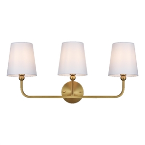 Living District Senna 26&quot Wall Sconce In Satin Gold