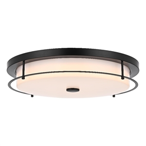 Living District Kolson 20&quot Led Flush Mount in Black