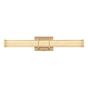 Living District Ivaan 24&quot Led Wall Sconce in Satin Gold