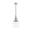 Living District Kenna 1 Light Chrome Pendant With Clear Glass