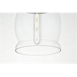 Living District Kenna 1 Light Chrome Pendant With Clear Glass