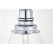 Living District Kenna 1 Light Chrome Pendant With Clear Glass