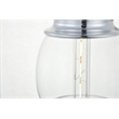 Living District Kenna 1 Light Chrome Pendant With Clear Glass
