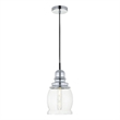 Living District Kenna 1 Light Chrome Pendant With Clear Glass