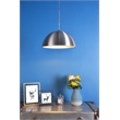 Living District Circa 1 Light Burnished Nickel Pendant