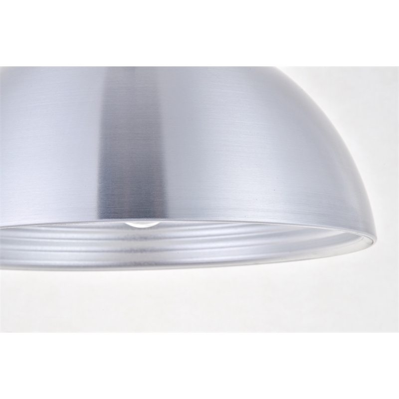 Living District Circa 1 Light Burnished Nickel Pendant