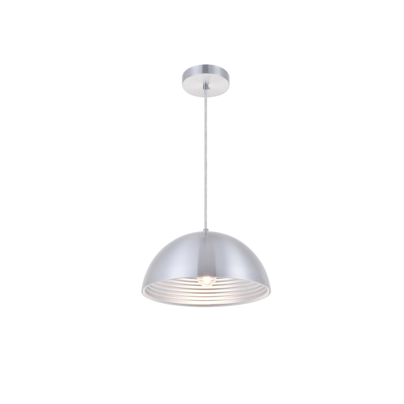 Living District Circa 1 Light Burnished Nickel Pendant