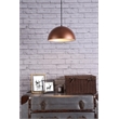 Living District Circa 1 Light Honey Gold Pendant