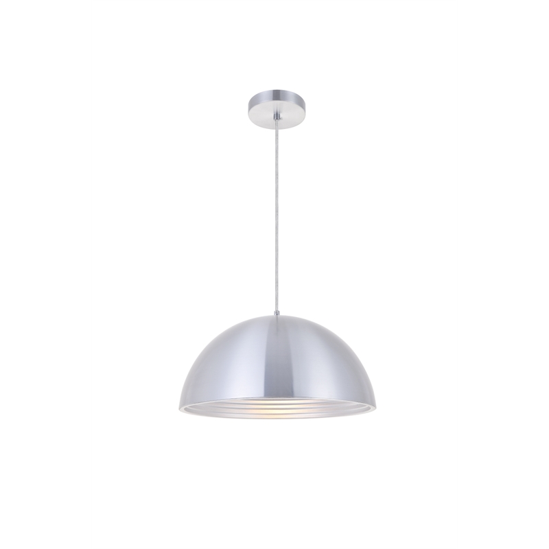 Living District Circa 1 Light Burnished Nickel Pendant