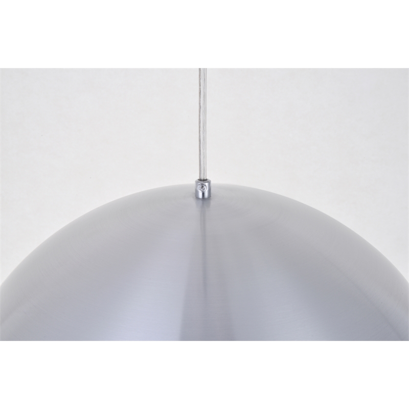 Living District Circa 1 Light Burnished Nickel Pendant