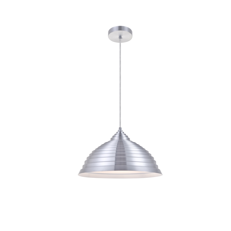 Living District Circa 1 Light Burnished Nickel Pendant